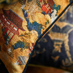 Chinoiserie Courtyard Throw Pillow Cover