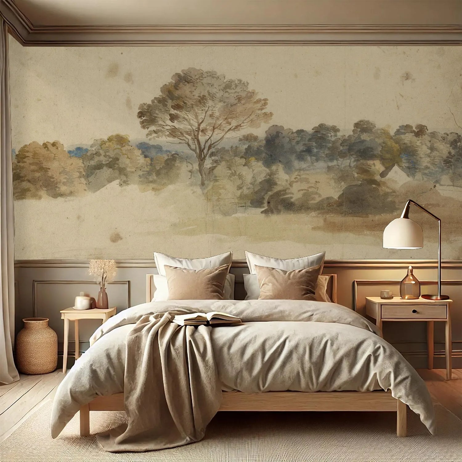 Vintage Tree Landscape Mural
