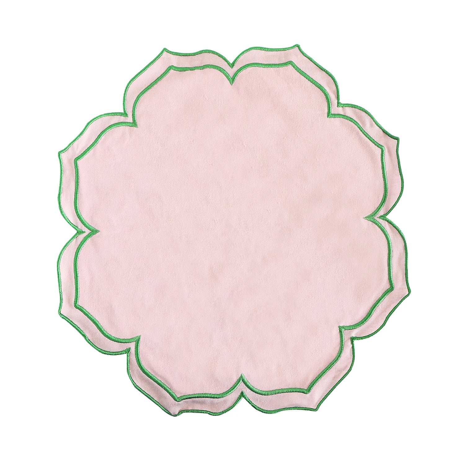 Petal Edge Placemat - Blush & Pistachio