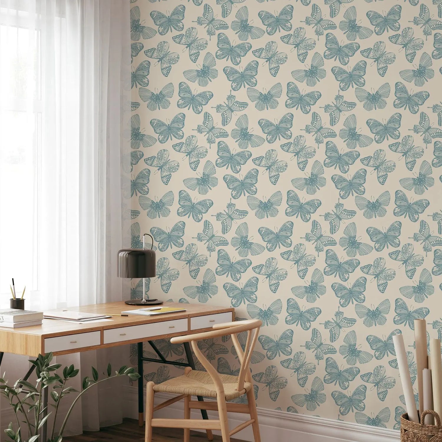 Vintage Butterfly Wallpaper