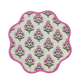 Scalloped Pink Roses Round Placemats