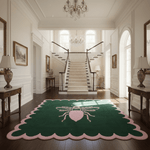 Scalloped Bee Hand Tufted Wool Rug - MAIA HOMES