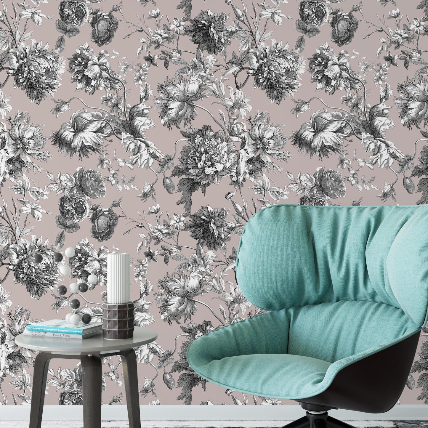 Scandinavian Style Mountains and Routs Removable Wallpaper Scandinavian Style Mountains and Routs Removable Wallpaper French Toile Pink Flower Provence Vintage Romantic Wallpaper 