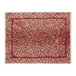 Scarlet Leopard Bouquet Hand Knotted Rug - alternate view