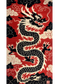 Scarlet Shadow Dragon Hand Tufted Rug