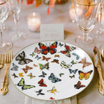 7" Gold Rim Butterfly Salad Plate Set of 4