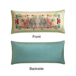 Safari Leopard Velvet Floral Throw Pillow Cover