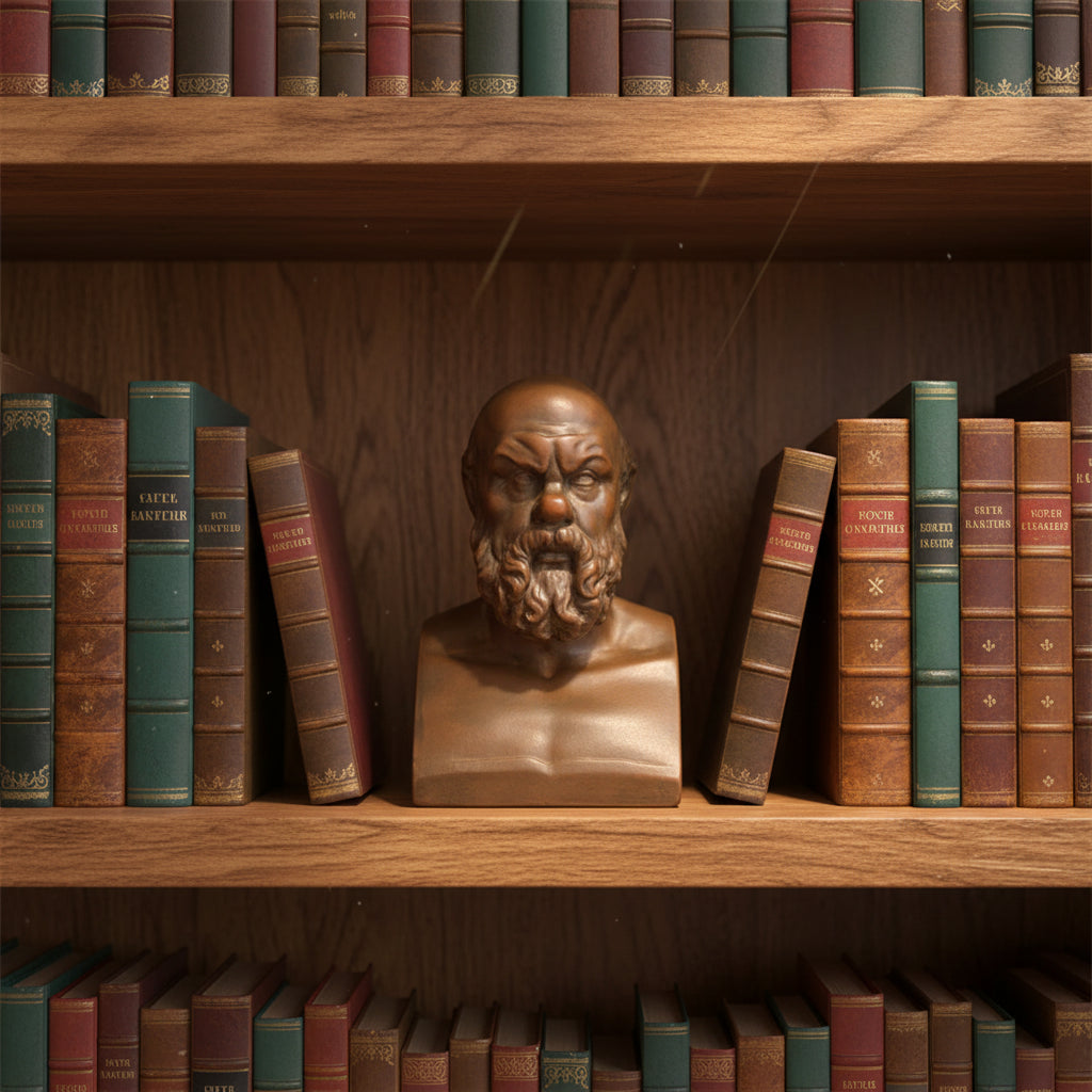 Socrates Greek Philosopher Head Bust Sculpture