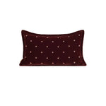 Vermilion Crane Velvet Embroidered Throw Pillow Cover
