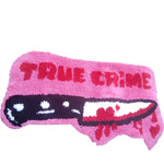 Pink True Crime Bath Rug