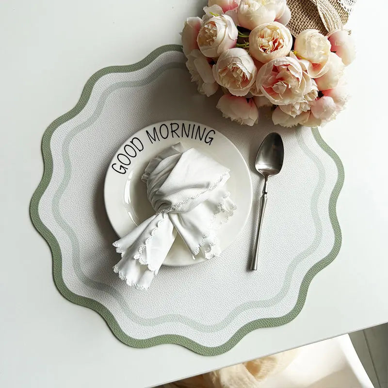 Elegant Ripple Edge Placemats