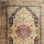 Serene Floral Hand Knotted Area Rug