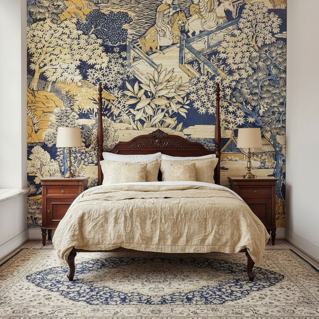 Chinoiserie Scenic Mural