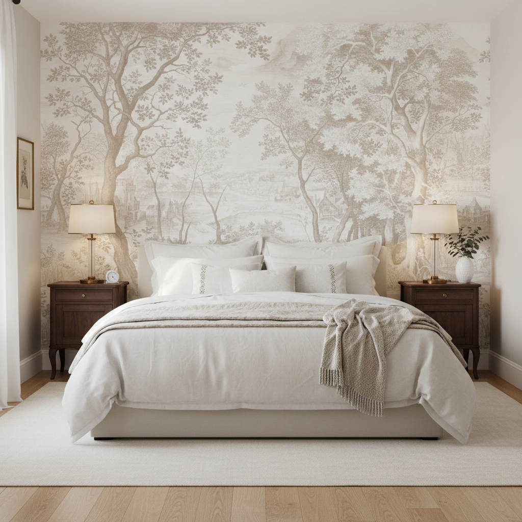 European Forest Landscape Mural