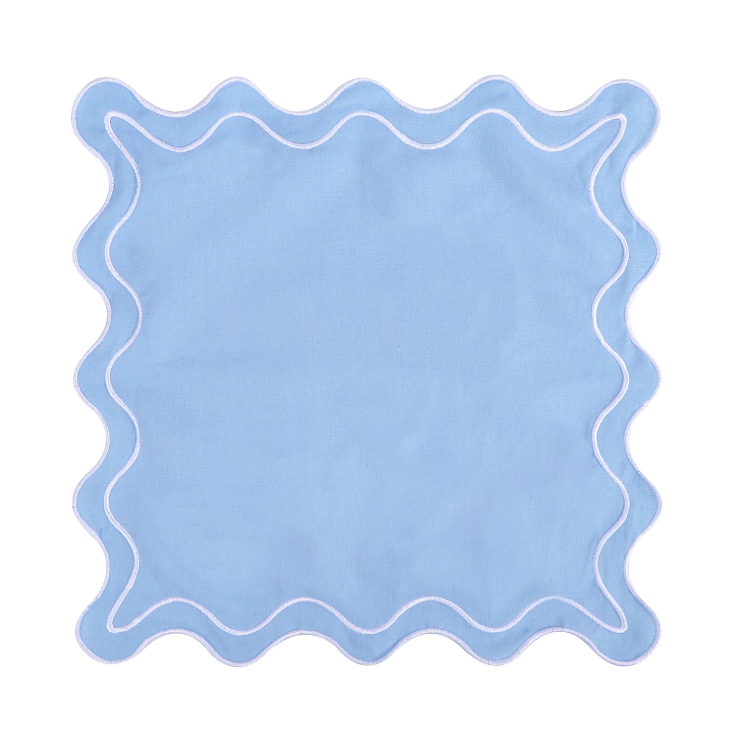 Dreamy Ruffle Edge Placemat - Sky Blue