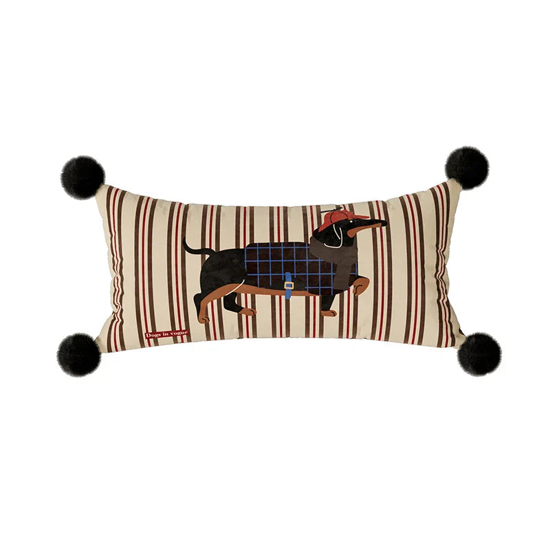Field Spaniel Hound Lumbar Throw Pillow
