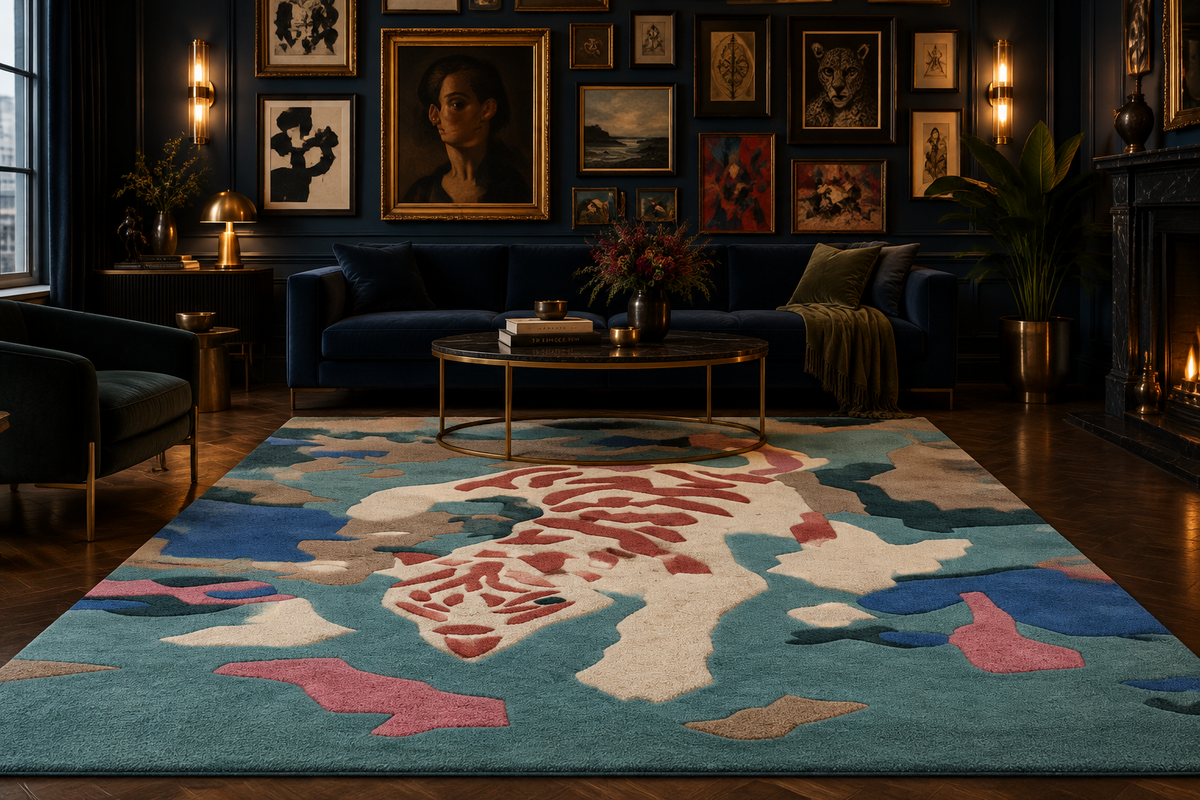 Silent Stripe Hunt Hand Tufted Rug 3 x 5 ft