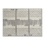 Silver Frost Lattice Hand Tufted Viscose Rug - alternate view