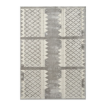 Silver Frost Lattice Hand Tufted Viscose Rug