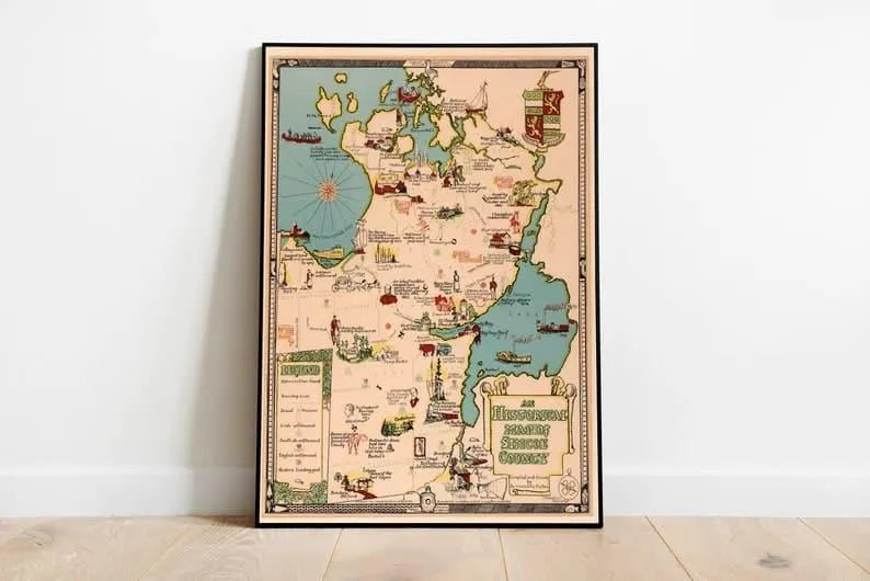 Simcoe County Map Print| Art History