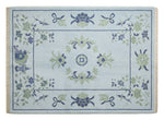 Sky Pavilion Blossom Hand Knotted Rug shown flat on a white background