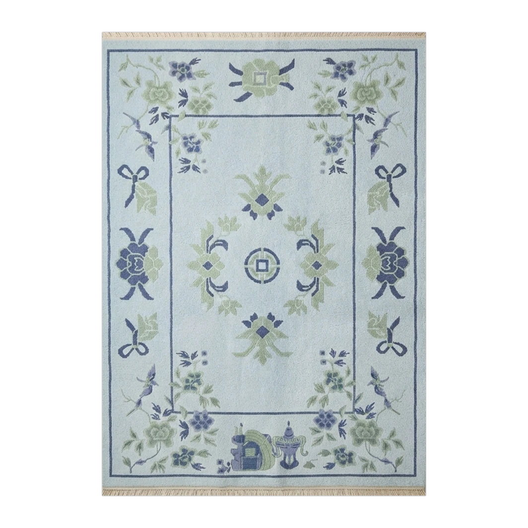 Sky Pavilion Blossom Hand Knotted Rug