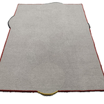 Snake and Sun Red Hand Tufted Wool Rug