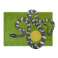 Snake and Sun Hand Tufted Wool Rug - Moss Green - MAIA HOMES