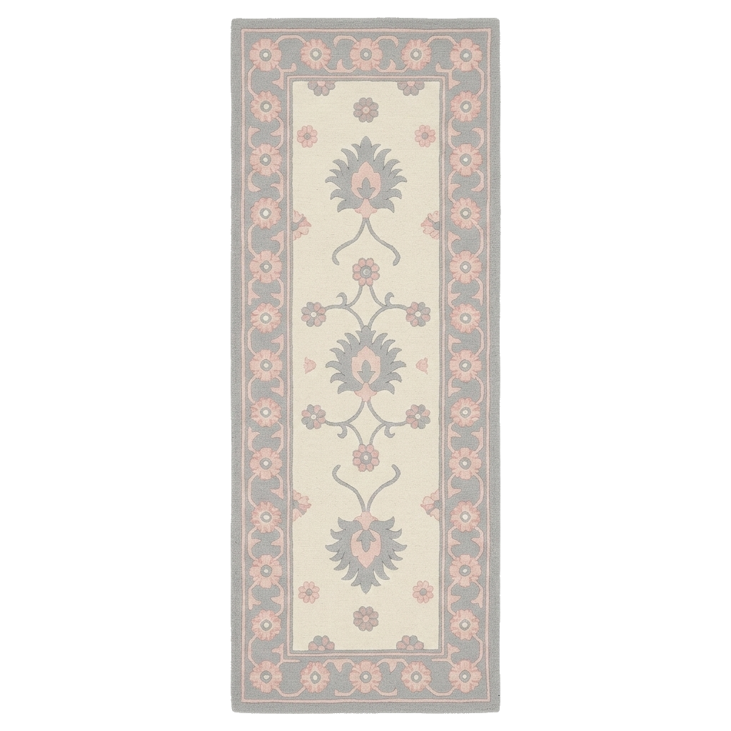 Soft Blossom Botanical Hand Tufted Runner Rug
