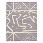 Soft Lilac Contour Hand Knotted Rug