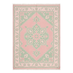 Soft Petal Lattice Hand Knotted Rug