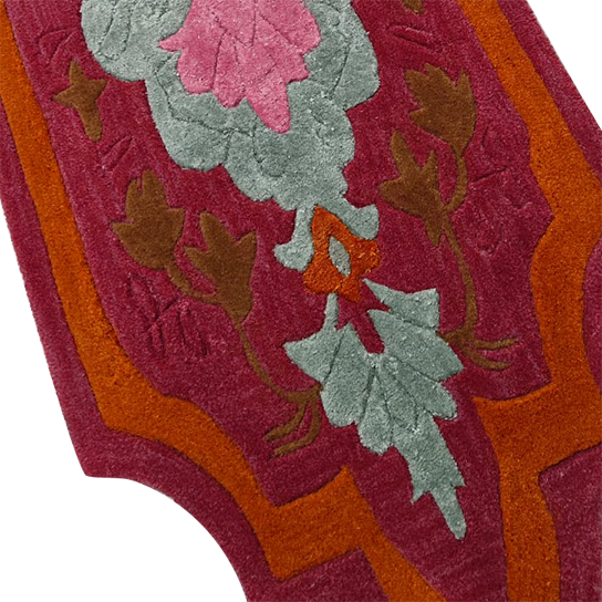 Soft Blush Hand Tufted Wool Runner Rug