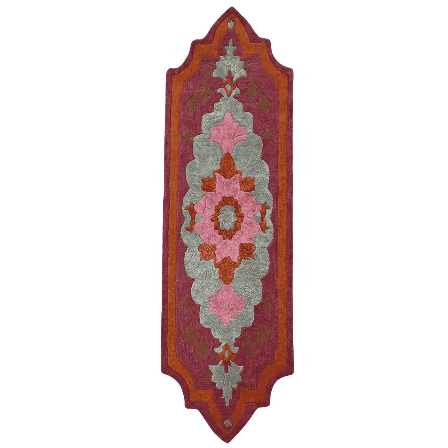 Decorative rug with floral pattern 