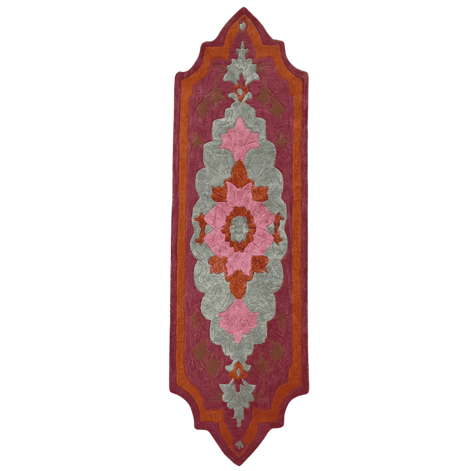 Decorative rug with floral pattern 