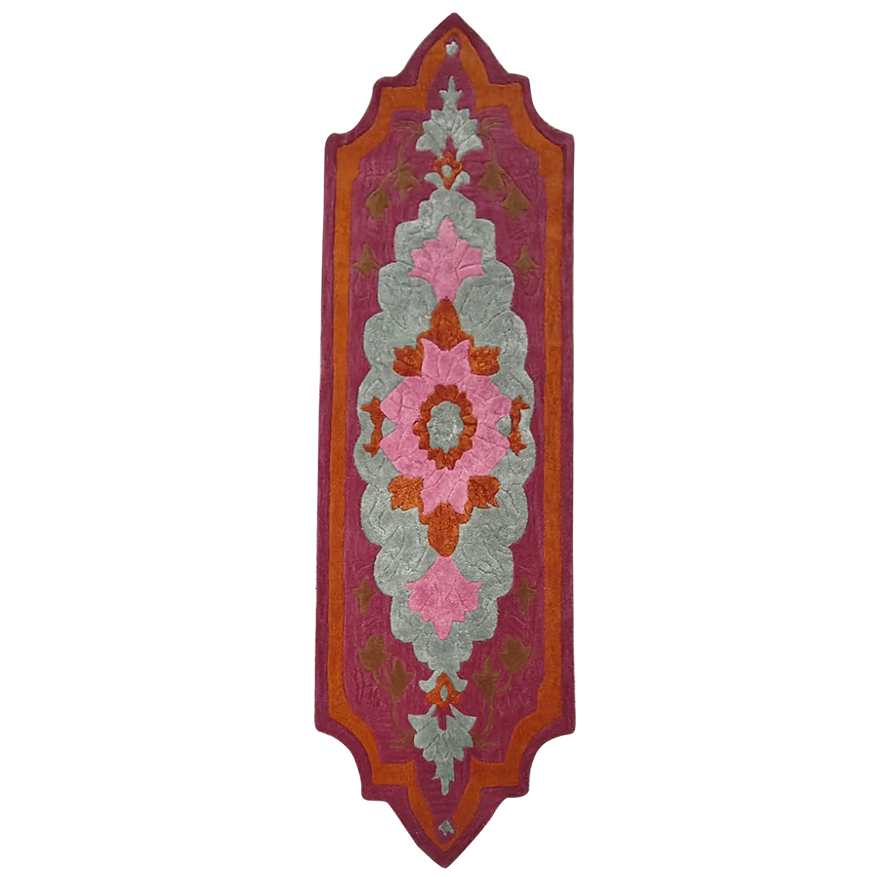 Soft Blush Hand Tufted Wool Runner Rug