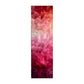 Softly Falling Crimson Wool Runner Rug