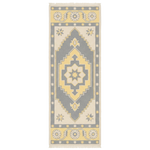 Solar Geometry Hand Knotted Runner Rug