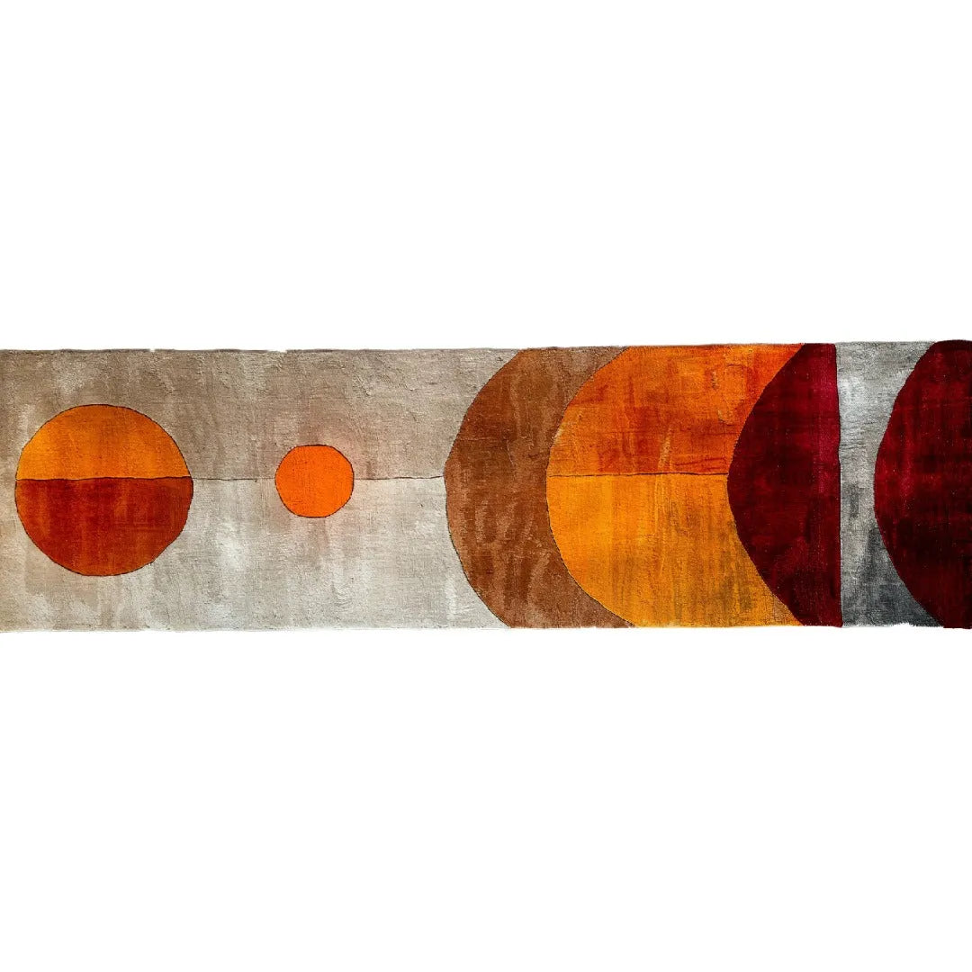 Solar Eclipse Hand Tufted Wool Rug Runner