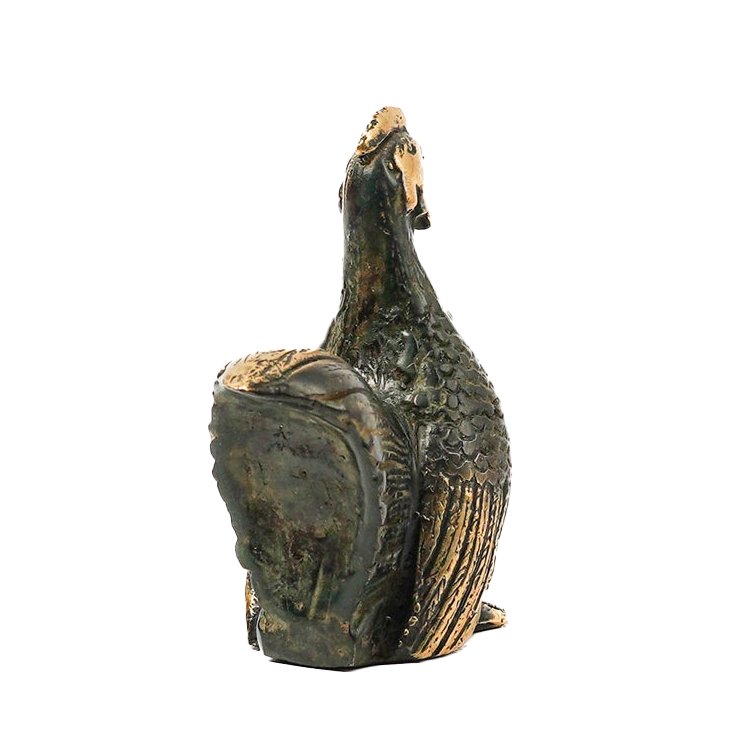 Solid Brass Chicken Figurine