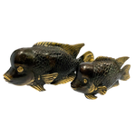Solid Brass Louhan Fish Statue