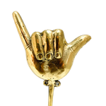Solid Brass Shaka Hand Wall Hook