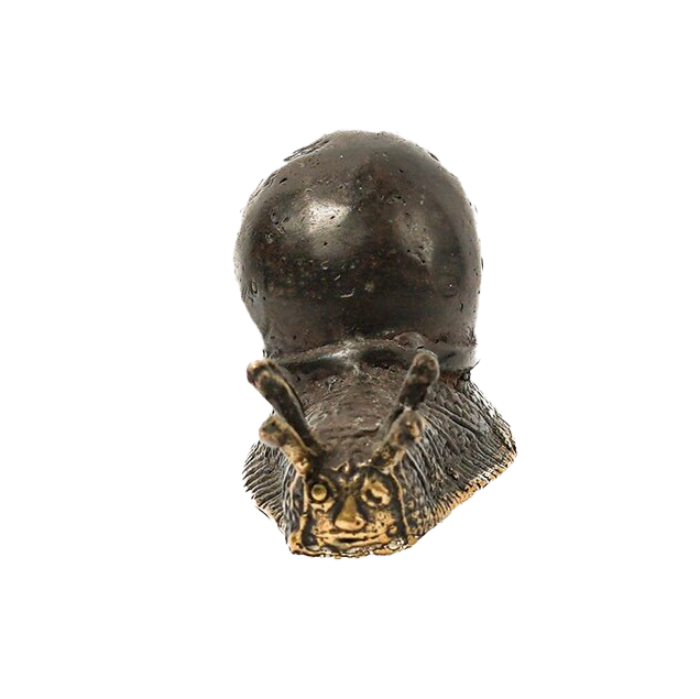Solid Brass Snail Figurine