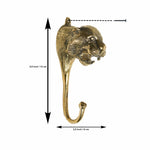 Solid Brass Tiger Wall Hook