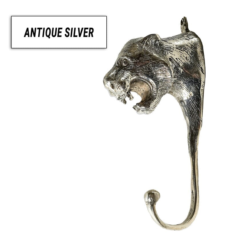 Solid Brass Tiger Wall Hook