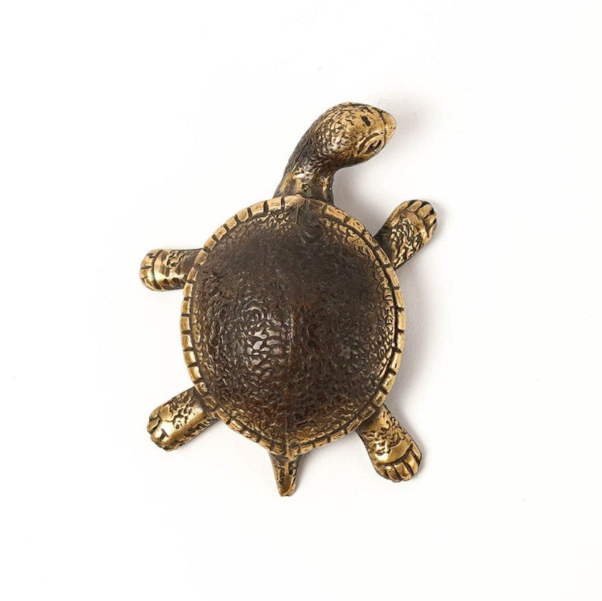 Solid Brass Turtle Figurine