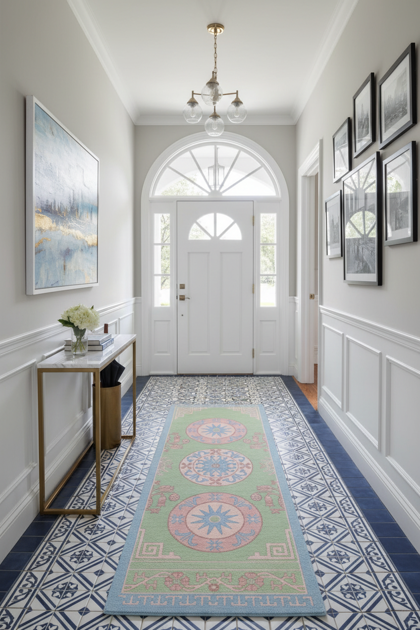Solstice Meadow Hand Tufted Runner Rug