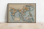 Southeast Asia Map Wall Print| 1809 East Indies Map Poster Print