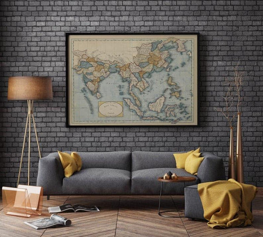 Southeast Asia Map Wall Print| 1809 East Indies Map Poster Print 