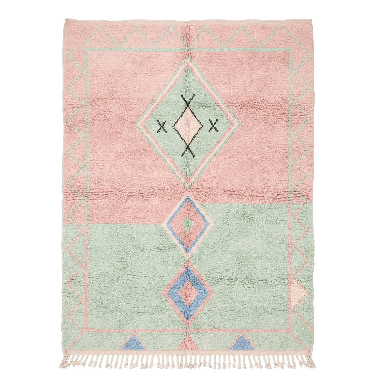 Split Tone Serenity Moroccan Shag Rug - MAIA HOMES
