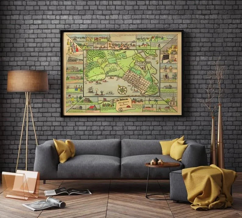 St Andrews Map Print| Art History